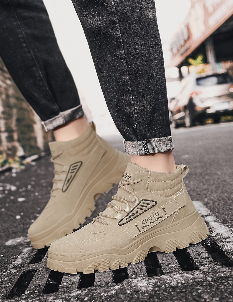 StormGuard High-Top Work Boots – Waterproof Non-Slip Men’s Martin Boots