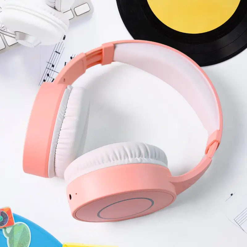 ZW-053 Wireless Over-Ear Bluetooth Headphones | Foldable Stereo Headset with Mic | Soft Cushioned Earmuffs | Noise Isolation | Stylish Pastel Design