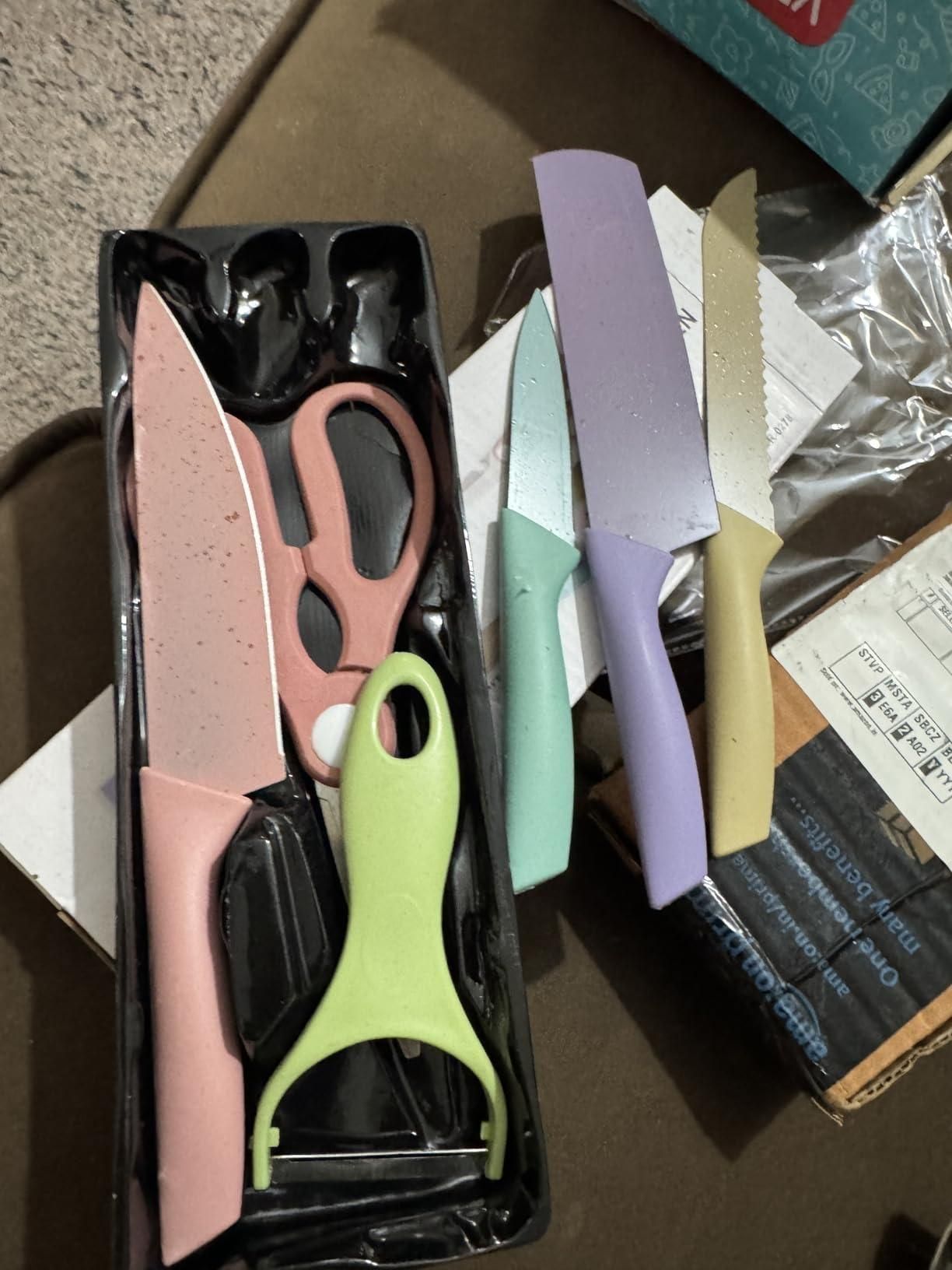 SlicePro 6-Piece Kitchen Knife Set – Stainless Steel Chef Knives for Cutting, Chopping & Slicing | Essential Cooking Knife Collection