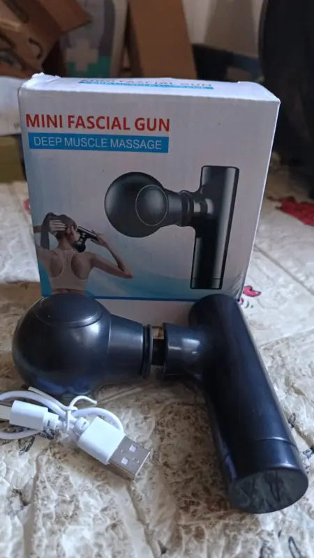 RelaxPro Mini Pocket Massager – Cordless Full Body Pain Relief Device (Black)