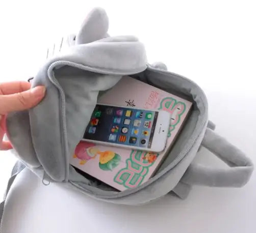 Kids Velvet Plush School Bag | Cute Mini Backpack for Toddlers (2–5 Years) | Soft Velvet Travel Bag | Lightweight Preschool Backpack