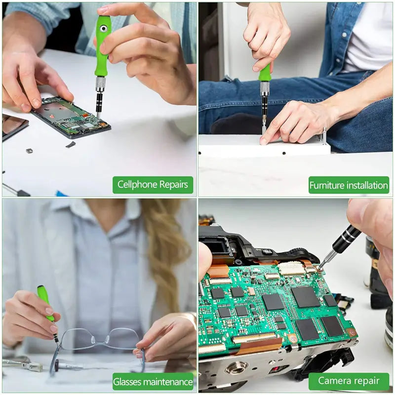 32-in-1 Mini Precision Screwdriver Set with Magnetic Flexible Extension Rod | Multipurpose Repair Tool Kit for Mobile, Laptop & Electronics