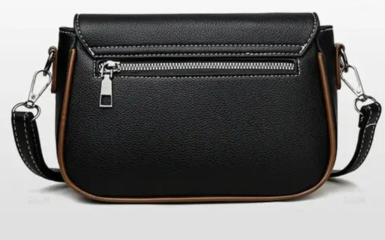 Women’s PU Leather Sling Bag | Compact Crossbody Shoulder Bag | Dual Compartment Everyday Handbag | Stylish & Lightweight