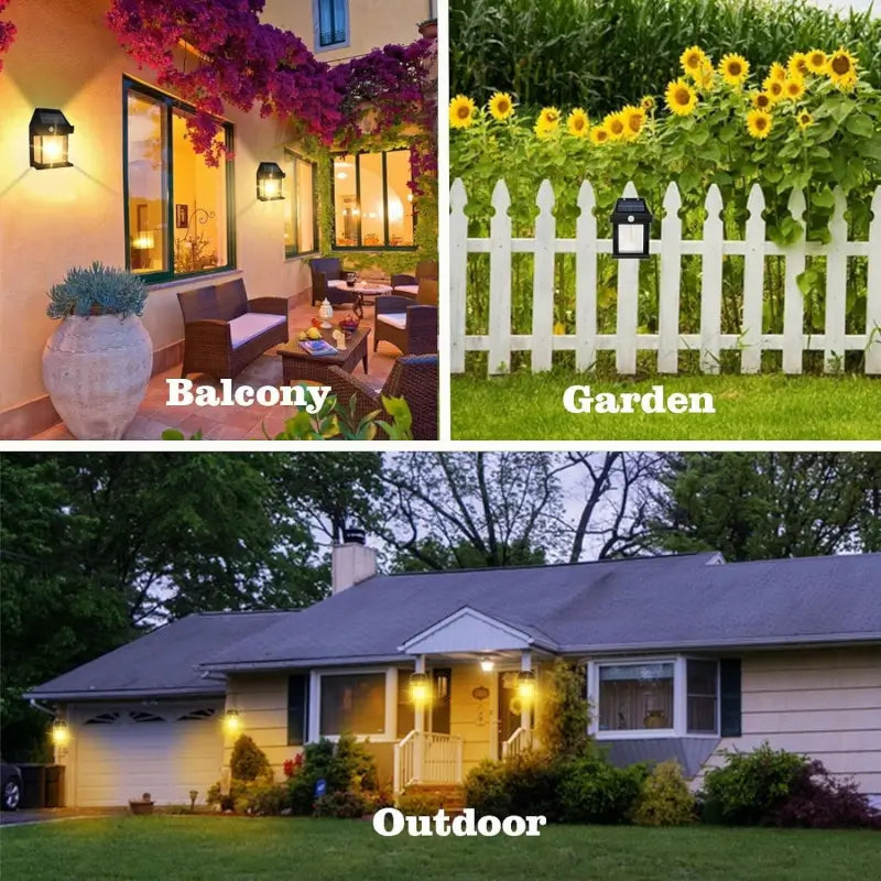 SunGlow Solar Wall Light – Outdoor Motion Sensor Waterproof LED Lamp (3 Modes)