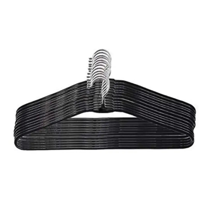 Stainless Steel Clothes Hangers Set (10 Pieces) | Durable Slim Metal Garment Hangers for Shirts, Sarees, Dresses & Pants