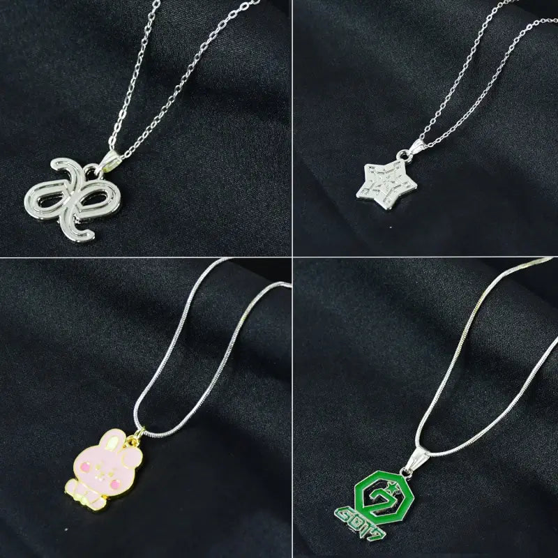 Pendant Necklace (1 Pc Random Design) | Lightweight Alloy Chain with Stylish Charm | Trendy Casual Jewelry for Girls & Boys