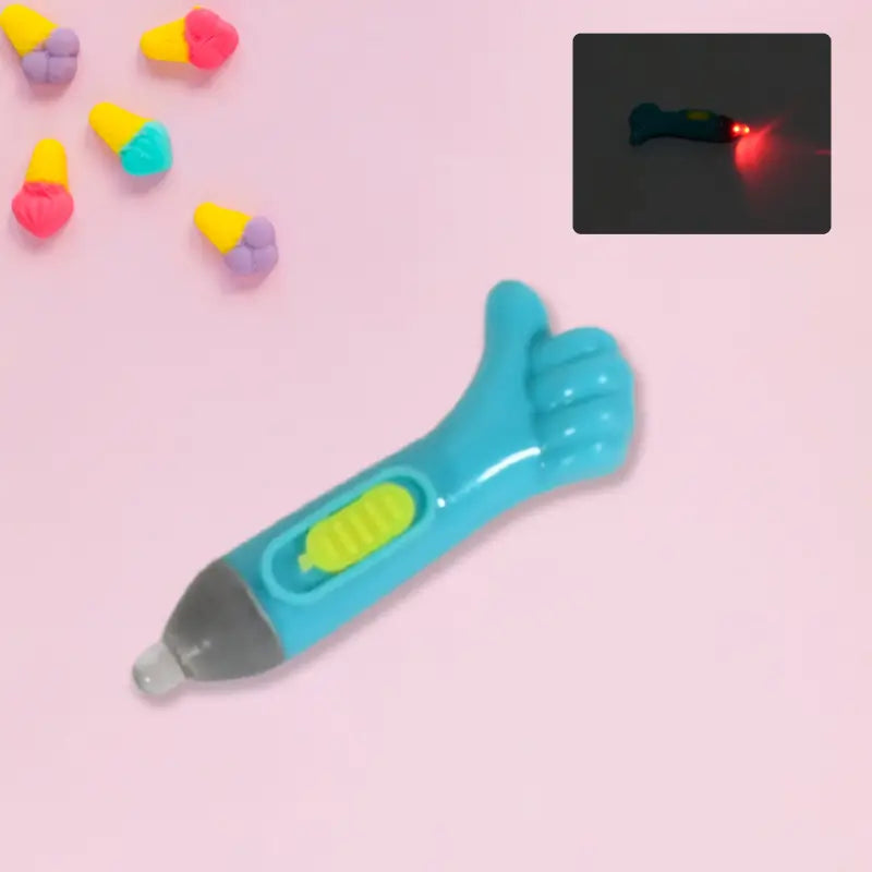 ThumbGlow LED Keychain Light – Thumb Shape Mini Flashlight
