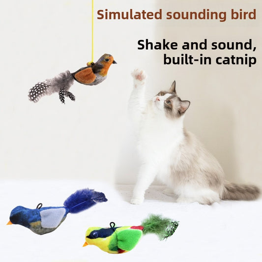 ChirpBuddy Pet Sound Bird Toy – Interactive Anti-Anxiety Toy for Cats & Dogs