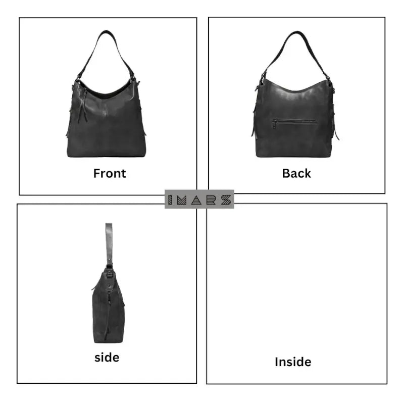UrbanLuxe Vegan Leather Shoulder Bag – Spacious Water-Resistant Adjustable Strap