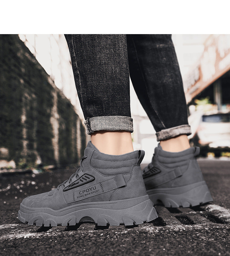 StormGuard High-Top Work Boots – Waterproof Non-Slip Men’s Martin Boots