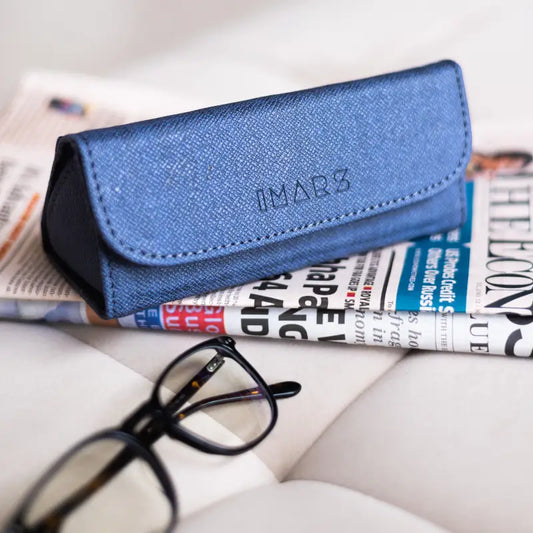 VisionGuard Spectacle Case – Lightweight Unisex Eyeglass Protector (Blue)