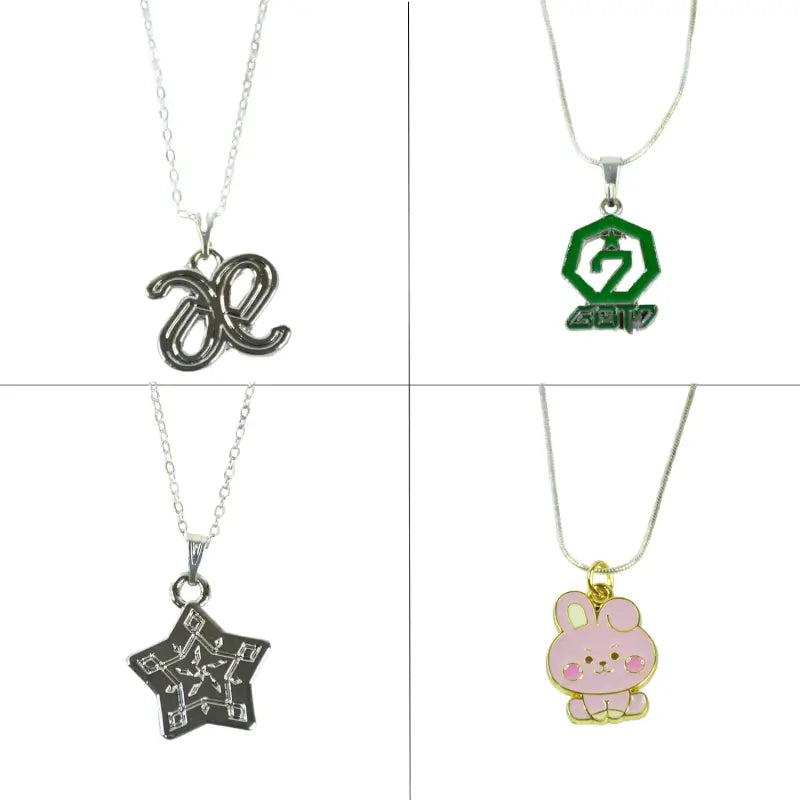 Pendant Necklace (1 Pc Random Design) | Lightweight Alloy Chain with Stylish Charm | Trendy Casual Jewelry for Girls & Boys