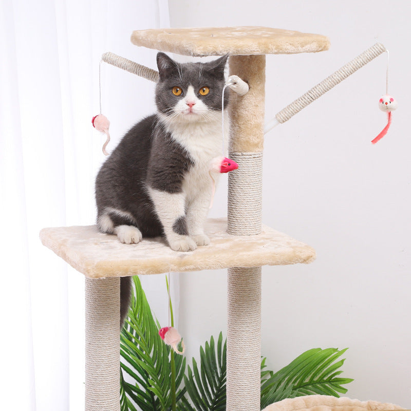 PawCastle Cat Climber House – Multi-Level Cat Tree & Play Tower