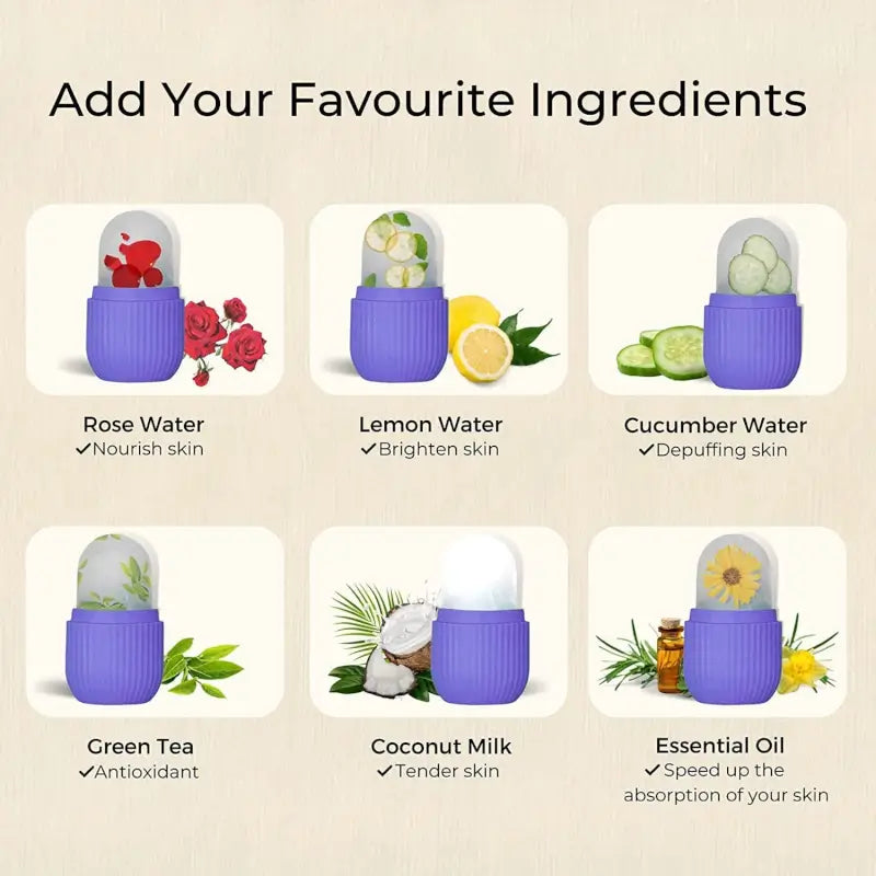 Beauty Ice Roller for Face Massager & Eye Care – Reusable Facial Ice Roller (Loose)