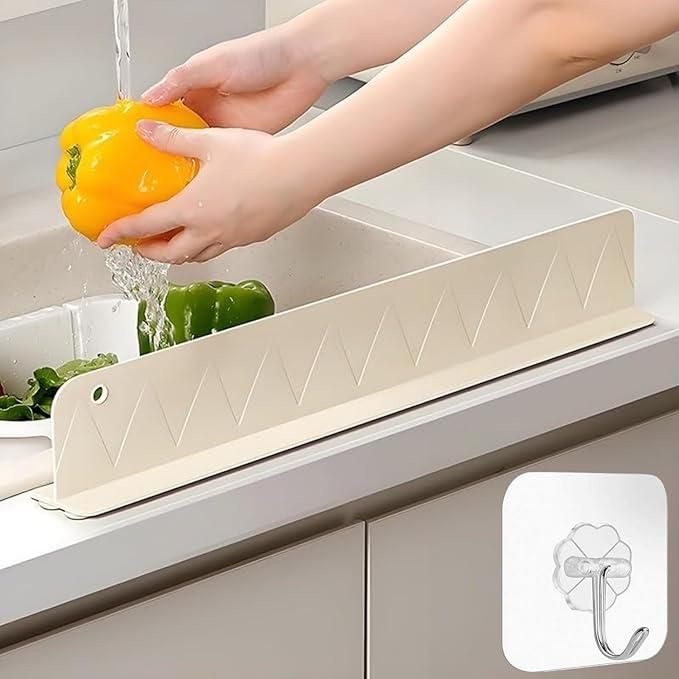 SplashShield Silicone Sink Splash Guard (Pack of 2) – Faucet Water Splash Protector for Kitchen & Bathroom