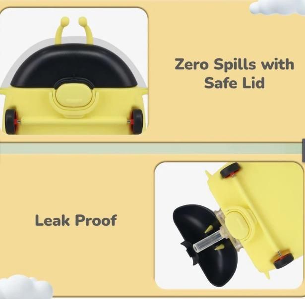 BeetleSip Toddler Water Bottle – Spill-Proof Straw Sipper with Adjustable Strap | Safe & Fun Hydration for Kids