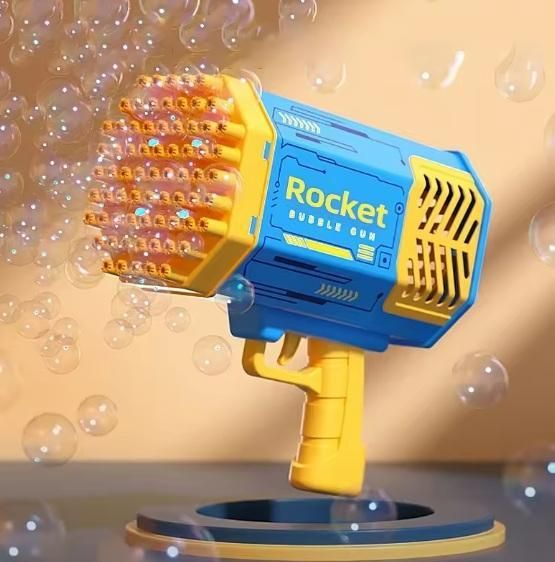 BubbleBlitz Automatic Bubble Gun – Kids Soap-Based Bubble Blower | Fun, Safe & Easy Outdoor Toy