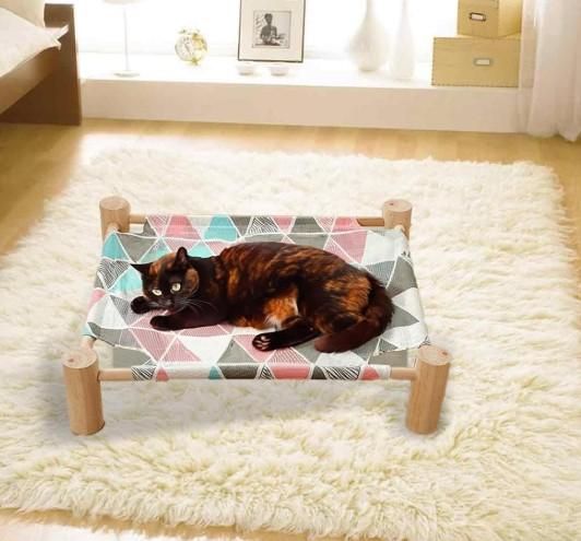 PawLounge Portable Pet Hammock Bed – Elevated, Breathable & Comfortable Lounger for Dogs & Cats