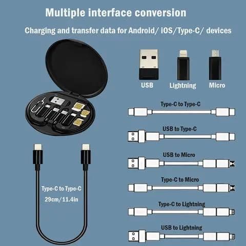 ChargeMate Fast Charging Travel Cable Set – Multi-Device Universal Charging Kit