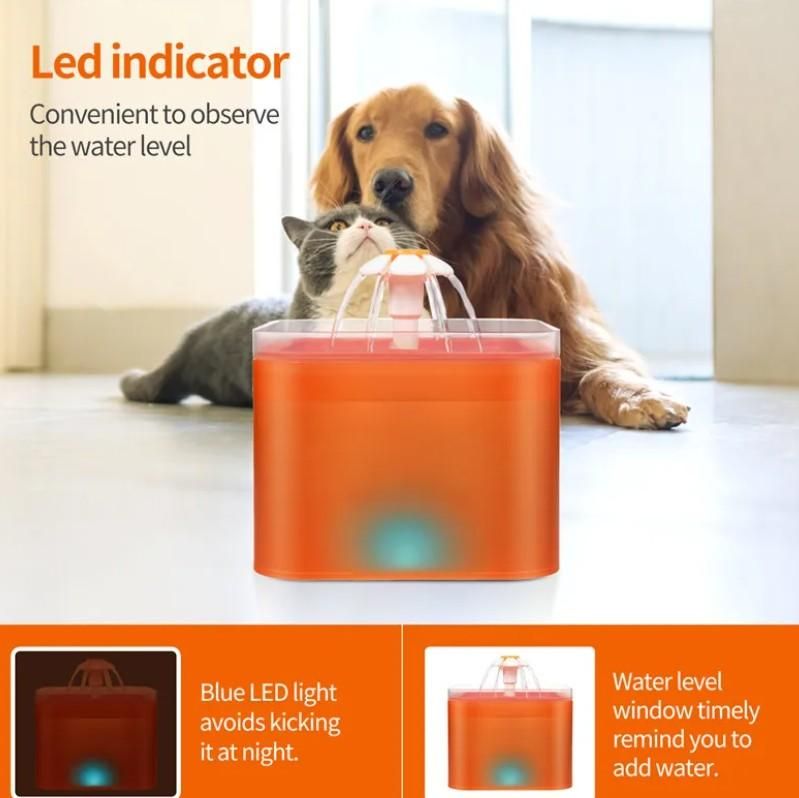 AquaPaw Smart Pet Fountain (2L) – Automatic Flowing Water Dispenser for Cats & Small Dogs | Quiet, Filtered, Hygienic Drinking Bowl