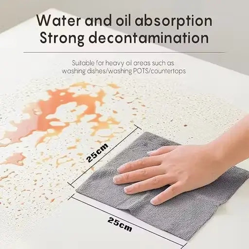 Microfiber Cleaning Cloth Roll (20 PCS) | Tear-Away Reusable Towels | Super Absorbent Lint-Free Cleaning Wipes | 25×25 cm Multipurpose Cloth