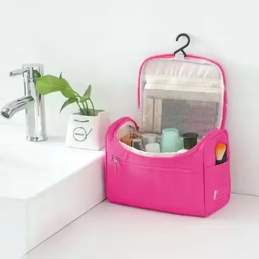 Vivah Pink Travel Cosmetic Container Set – Compact Beauty Storage Kit