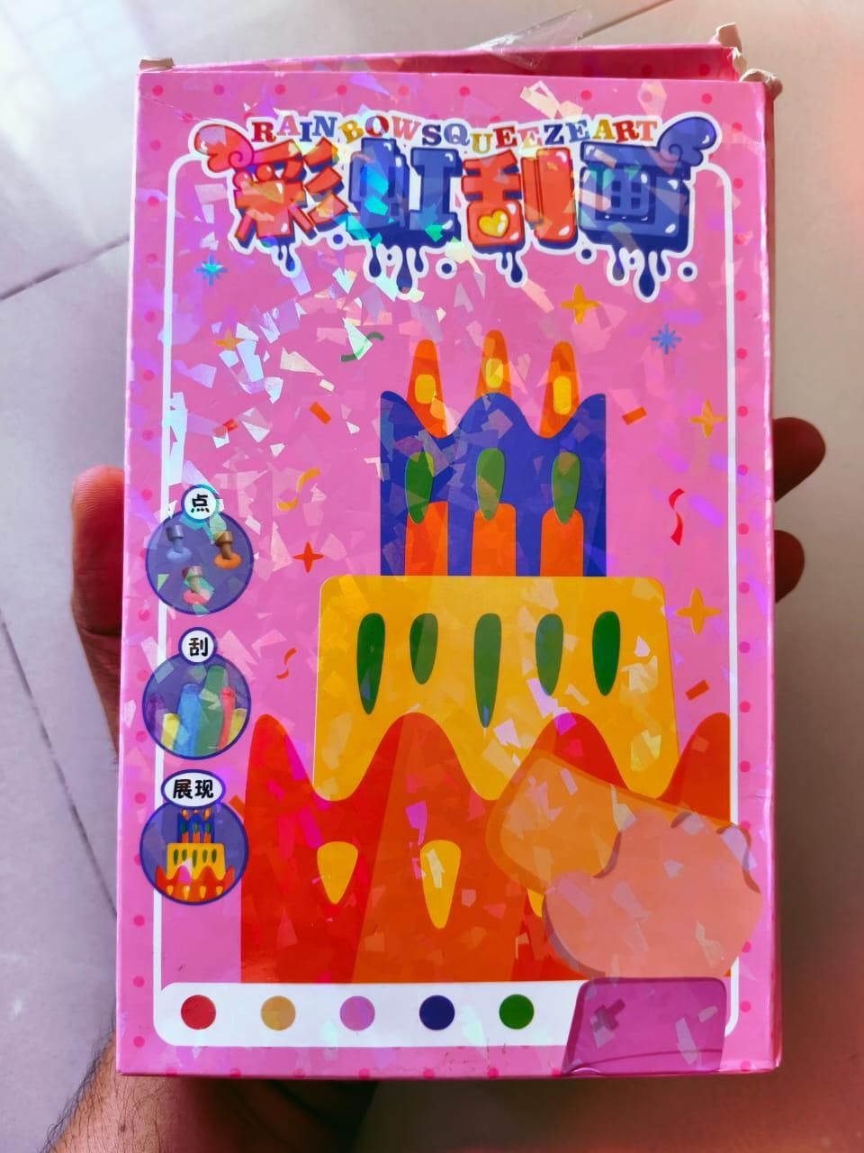 RainbowDot DIY Scratch Art Painting Kit – Fun & Creative Dot Art Set for Kids