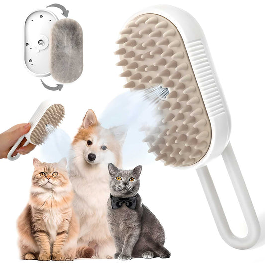 PawSteam Steam Brush for Dogs & Cats – Grooming, Deodorizing & Fur Care Tool