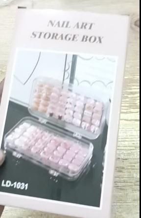 Beauty Nail Organizer Case – 3 Fold Portable Multi-Layer Storage Box