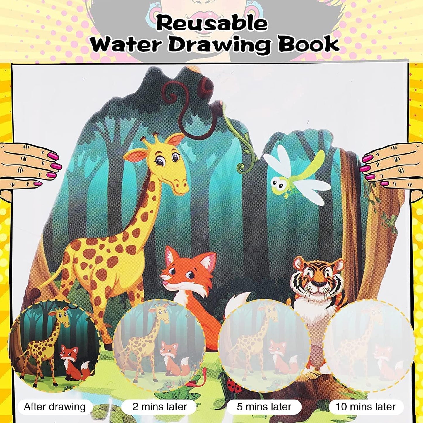 Reusable Magic Water Quick Dry Book – Fun & Learning Activity for Kids