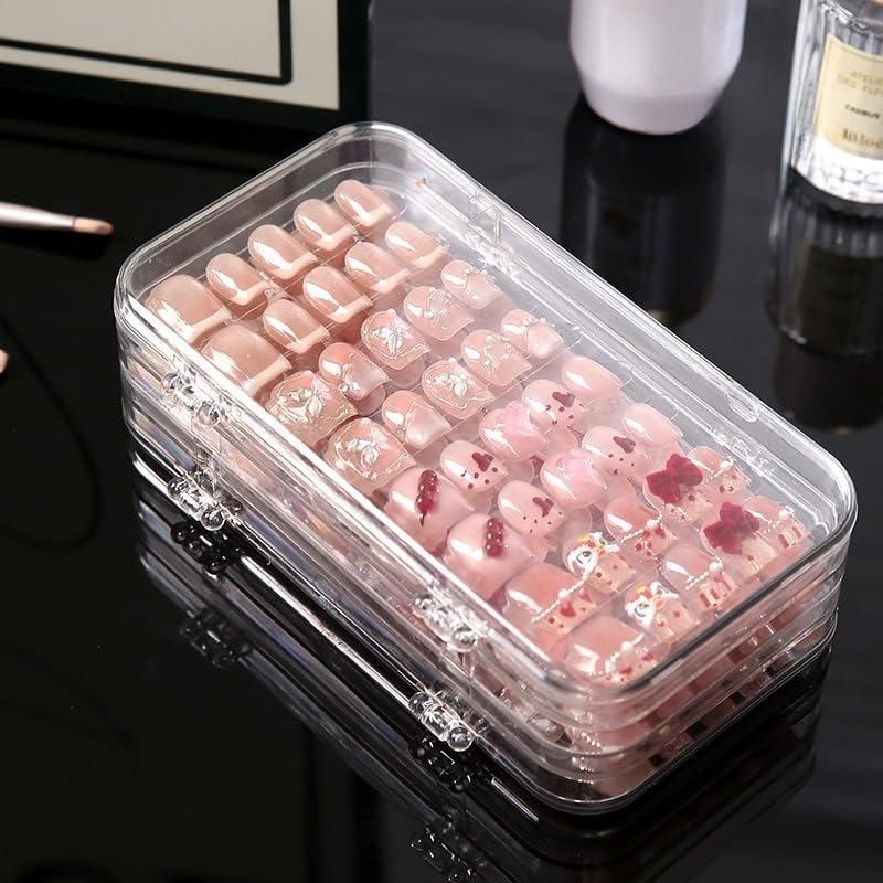 Beauty Nail Organizer Case – 3 Fold Portable Multi-Layer Storage Box
