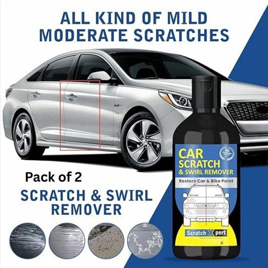 ScratchErase Pro Car Scratch & Swirl Remover (Pack of 2 x 100ml) – Paint Repair Polish for Removing Minor Scratches & Restoring Shine