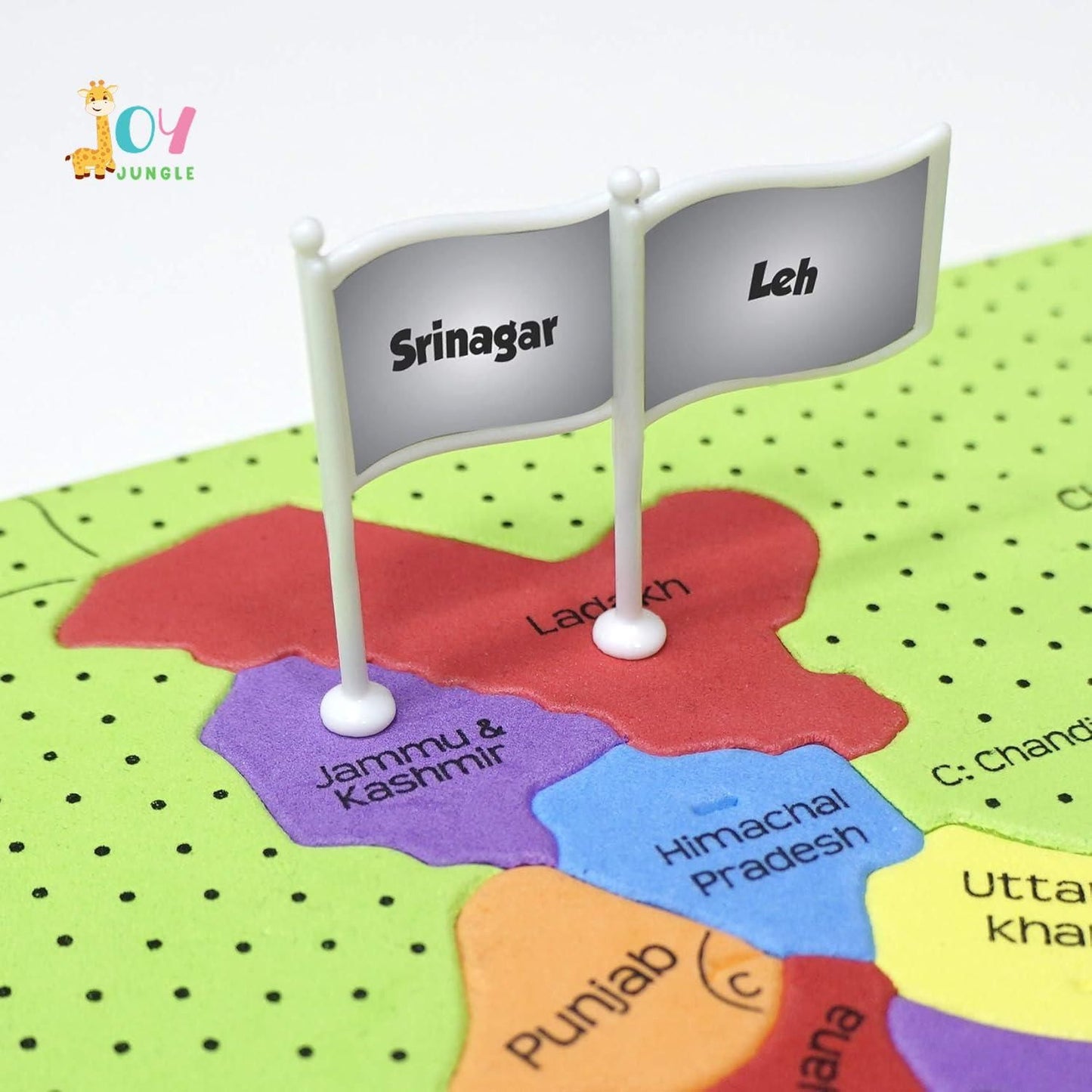 IndiaMap Jigsaw Puzzle – Educational Learning Puzzle of Indian States, Capitals & Flags for Kids