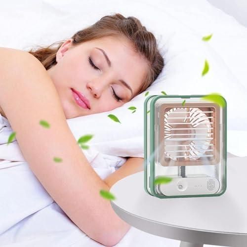 CoolMist Mini USB Fan – Rechargeable Portable Fan with Water Spray