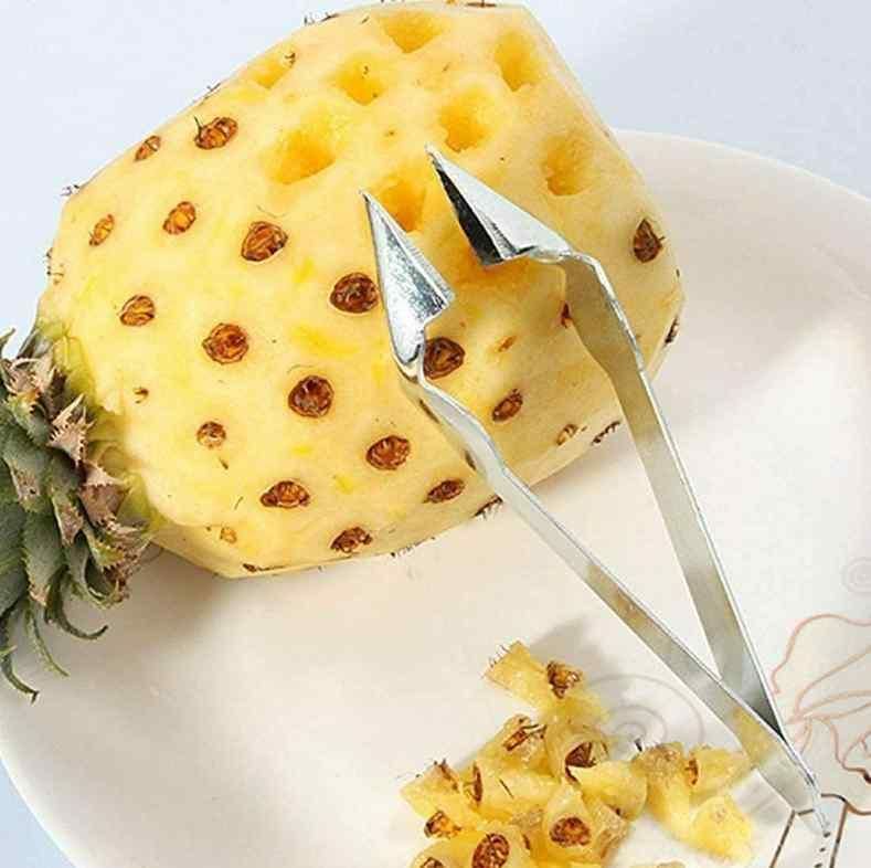 PineEasy Stainless Steel Pineapple Eye Remover Clip – Quick & Safe Fruit Preparation Tool