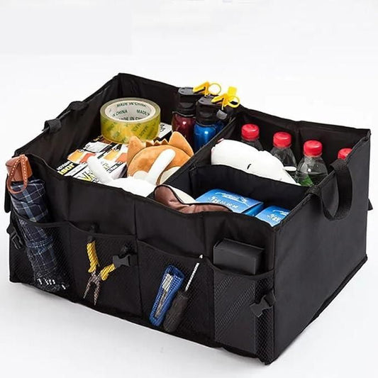AutoMate Multipurpose Car Trunk Organizer – Foldable, Durable Storage Box for Groceries, Tools & Travel Essentials