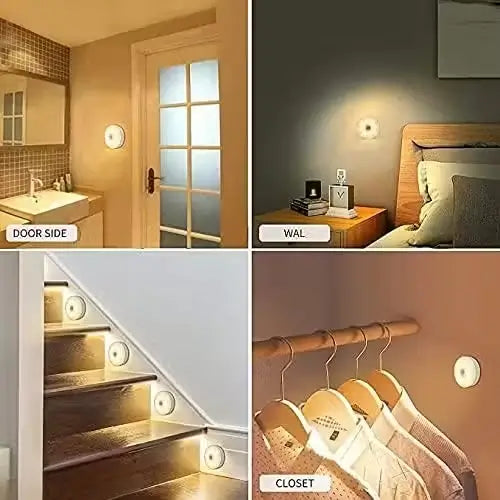 SmartGlow Motion Sensor LED Light – USB Rechargeable Cabinet & Wall Light