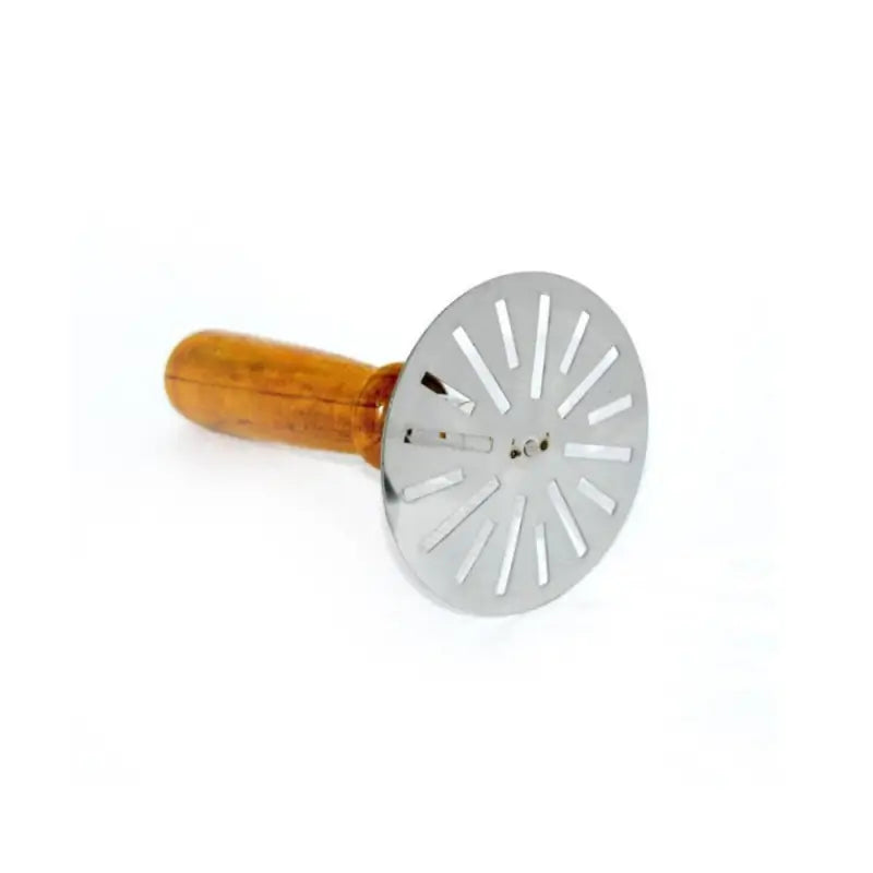 MashPro Stainless Steel Potato Masher – Wooden Handle Kitchen Tool