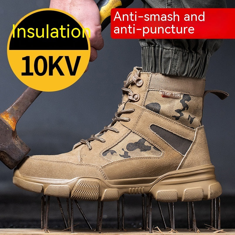 PowerShield Safety Shoes – 10kV Insulated Anti-Smash & Anti-Pierce Work Shoes
