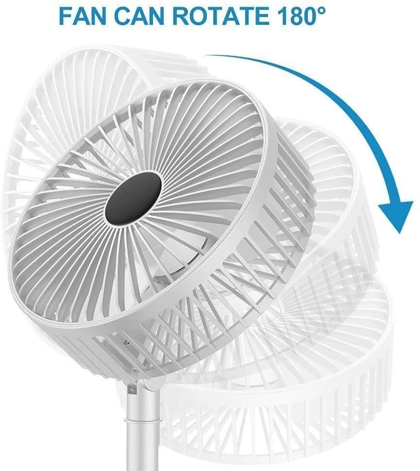 BreezePro Rechargeable High-Speed Table Desk Fan – Portable, Powerful Airflow with Long Battery Backup