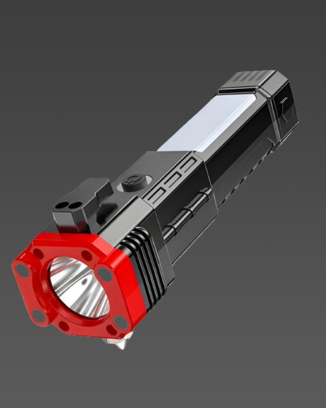 PowerGuard Hammer Torch LED Flashlight with Power Bank