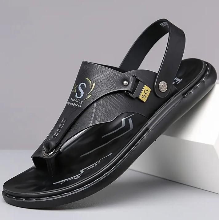 ComfortStep Men’s Casual Sandals – Synthetic Leather Everyday Wear