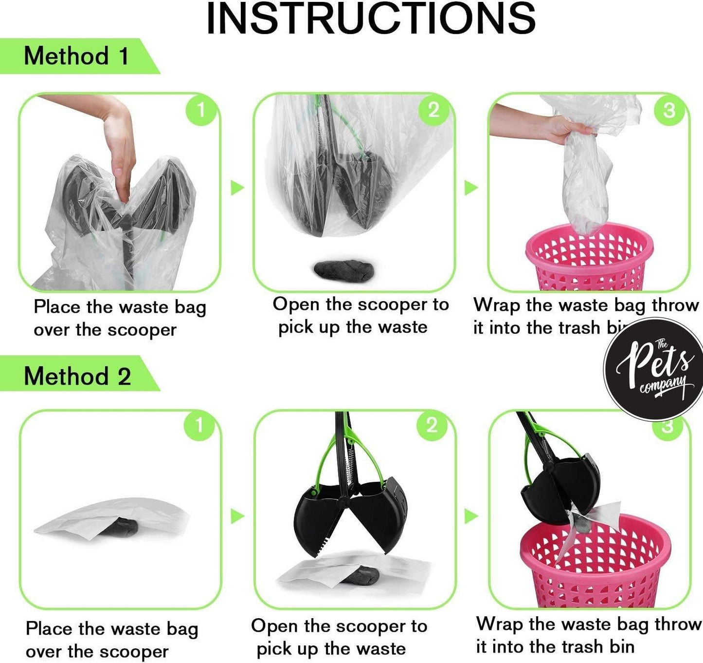 PawClean Folding Dog Poop Scooper – Portable Pet Waste Picker Tool (Assorted Colors)