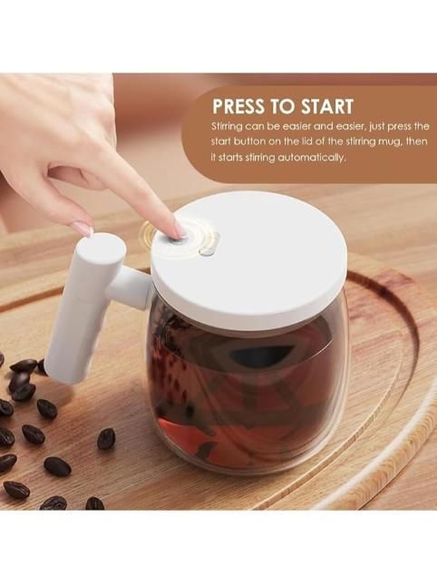 AutoMix Self-Stirring Coffee Mug – Electric Mixing Cup