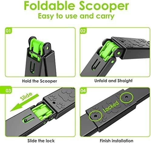 PawClean Folding Dog Poop Scooper – Portable Pet Waste Picker Tool (Assorted Colors)