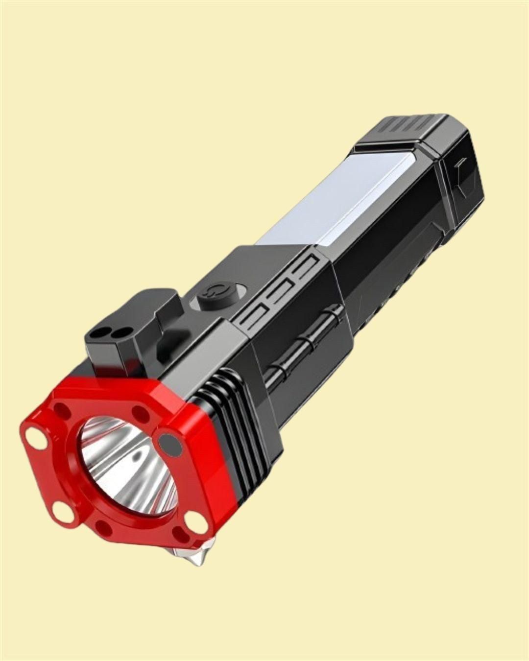 PowerGuard Hammer Torch LED Flashlight with Power Bank