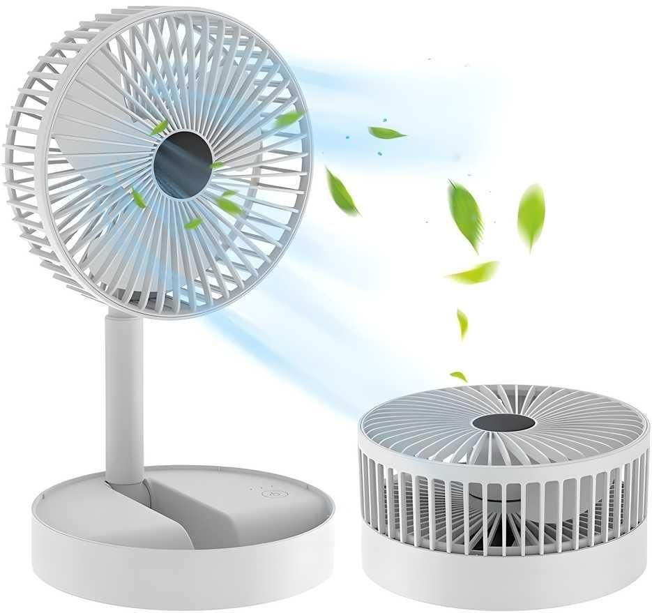BreezePro Rechargeable High-Speed Table Desk Fan – Portable, Powerful Airflow with Long Battery Backup