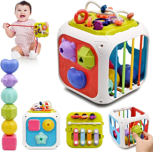 LittleGenius Montessori 7-in-1 Baby Sensory Toy – Educational, Interactive & Developmental Play for Toddlers