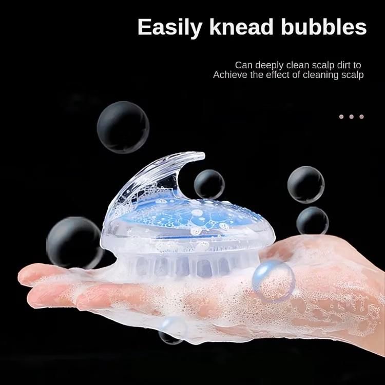 ScalpEase Silicone Hair Massager Brush – Soft Bristles for Deep Cleaning, Dandruff Removal & Hair Growth (Pack of 1)