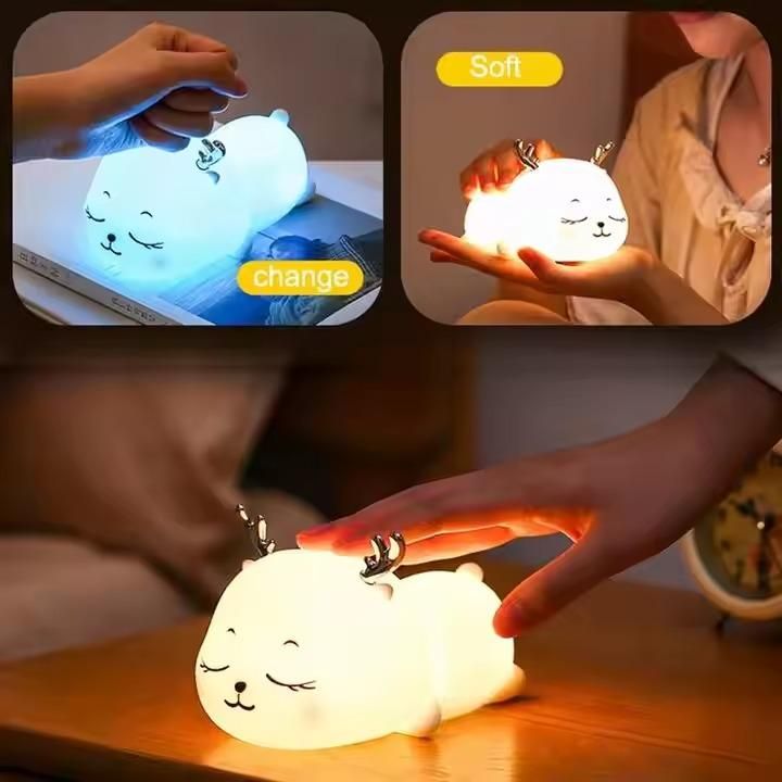 Cute Nursery Night Light – Battery Operated LED Lamp